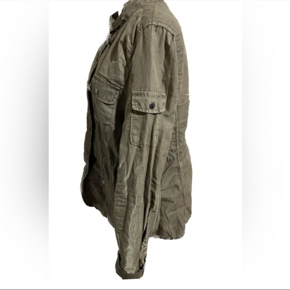 GAP Olive green Lightweight Utility Jacket Women’s -Small - Picture 3 of 9